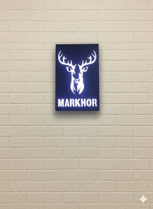 Markhor wooden Led Board